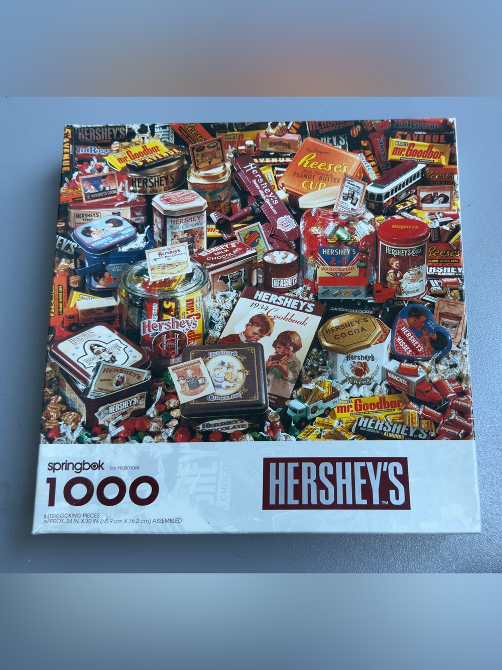 Hallmark Hershey's Vintage Candy Puzzle - Red, Brown, Yellow